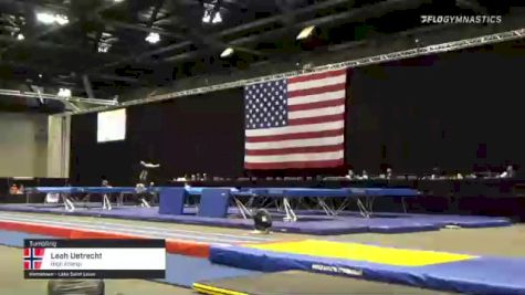Leah Uetrecht - Tumbling, High Energy - 2021 USA Gymnastics Championships