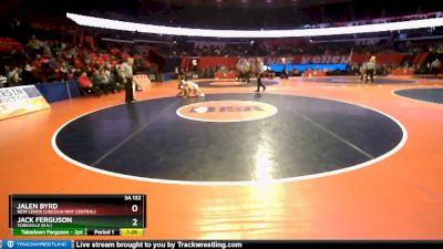 3A 132 lbs Cons. Round 2 - Jalen Byrd, New Lenox (Lincoln-Way Central) vs Jack Ferguson, Yorkville (H.S.)