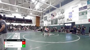 132 lbs Cons. Round 2 - Logan Harrahill, Millikan vs Tristan Moon, Beckman