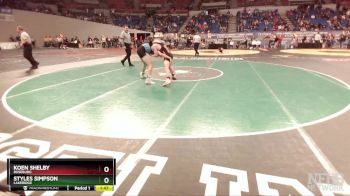 6A-126 lbs Champ. Round 1 - Styles Simpson, Lakeridge vs Koen Shelby, Roseburg