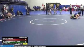 120 lbs Quarterfinal - Lance Striefel, Thunder Basin High School vs Logan Mansur-Holaday, Cheyenne East