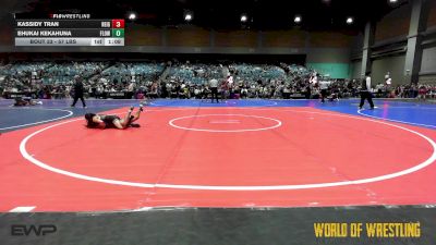 57 lbs Quarterfinal - Kassidy Tran, Reign Wrestling Club vs Ehukai Kekahuna, FLOW Academy