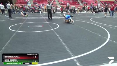 150 lbs Semifinal - Dane Gibson, Piper Wrestling Club vs Mason Mostek, MWC Wrestling Academy