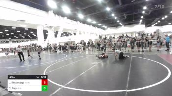 43 lbs Consi Of 8 #2 - Levi Escarcega, Manu WC vs Daniel Rojo, Dog Pound