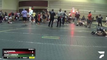 85 lbs Round 4 (6 Team) - AJ Woerperl, POWA vs Wyatt Carnrite, Aggression Legionaries