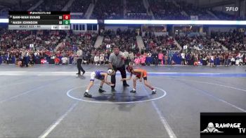 64 lbs Champ. Round 1 - Nash Johnson, Greater Heights vs Saw-wah Evans, Ogden`s Outlaws