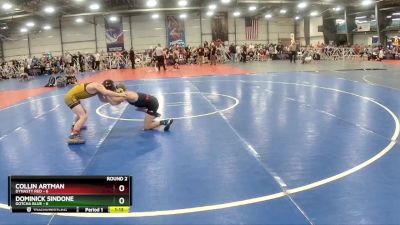 84 lbs Rd# 5- 3:45pm Friday Final Pool - Dominick Sindone, Gotcha Blue vs Collin Artman, Dynasty RED