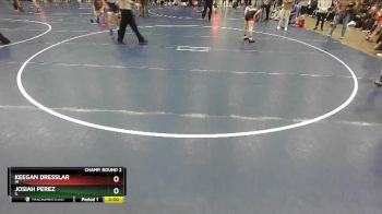 106 lbs Champ. Round 2 - Keegan Dresslar, IN vs Josiah Perez, IL