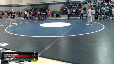 107 lbs Champ. Round 2 - Evan Marvin, Apple Valley vs Kayne Doering, Saint Cloud Tech