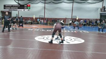113 lbs Semifinal - Anthony Sateriale, Dedham vs Daniel Hingston, Upper Cape Cod RVT School