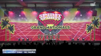 Cali Knockout Cheer - Tiny Trouble [2026 L1.1 Tiny - PREP - D2 Day 1] 2026 Spirit Sports Grand Nationals