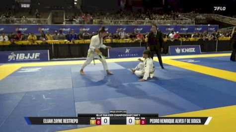 Elijah Zayne Restrepo vs Pedro Henrique Alves F De Souza 2026 Pan Kids Jiu-Jitsu IBJJF Championship