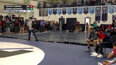 285 lbs Cons. Semi - Anthony Lombardi, Monsignor Farrell vs Samuel Richardson, Archbishop Stepinac