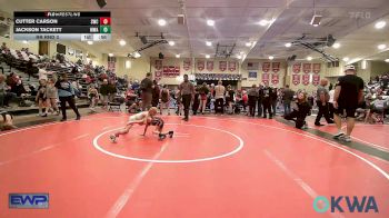 43 lbs Rr Rnd 3 - Cutter Carson, Salina Wrestling Club vs Jackson Tackett, Morris Wrestling Association