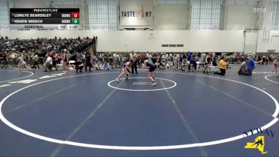 95 lbs Semifinal - Lorilye Beardsley, Divas Of Destruction Wrestling Club vs Kenzie Miesch, Divas Of Destruction Wrestling Club