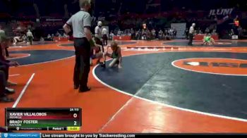 2 lbs Quarterfinal - Xavier Villalobos, Rochelle vs Brady Foster, Mattoon