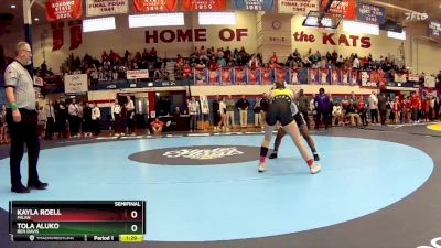 115 lbs Semifinal - Tola Aluko, Ben Davis vs Kayla Roell, Milan