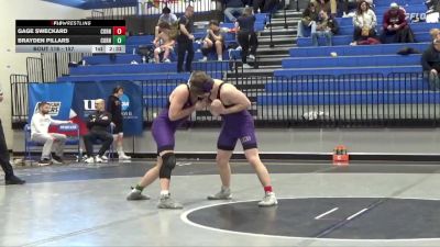 157 lbs Cons. Round 2 - Gage Sweckard, Cornell College vs Brayden Pillars, Cornell College