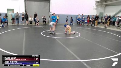 77 lbs Final - Tyler Kuqo, Bethel Freestyle Wrestling Club vs Jack Thomas, Pioneer Grappling Academy