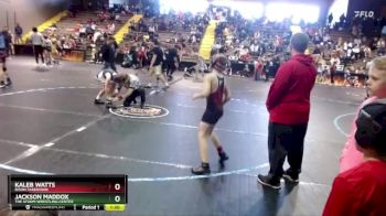 76 lbs Round 2 - Jackson Maddox, The Storm Wrestling Center vs Kaleb Watts, Bison Takedown