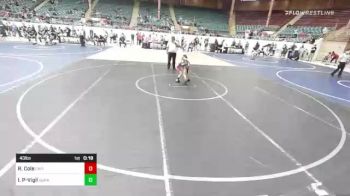 43 lbs Consi Of 8 #2 - Ryan Cole, Capital City Jr vs Ivan Palma-Vigil, Duran Elite