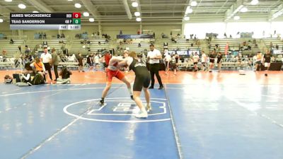 170 lbs Rr Rnd 3 - James Wojcikiewicz, Indiana Outlaws White - HSB vs Teag Sanderson, 4M Power - HSB