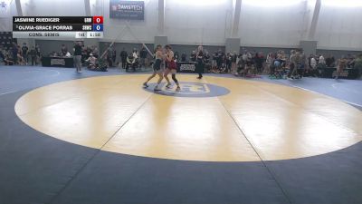 115 lbs Cons. Semis - Jasmine Ruediger, Gold Rush Wrestling vs Olivia-Grace Porras, Savage House Wrestling Club