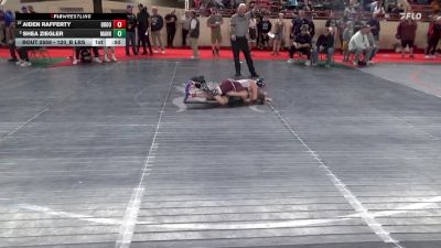 120_B lbs Quarterfinal - Aiden Rafferty, Brookville vs Shea Ziegler, Manheim Central