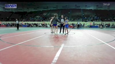 92 lbs Semifinal - Lana Vaughan, Team Guthrie Wrestling vs Brook Hopkins, Hilldale