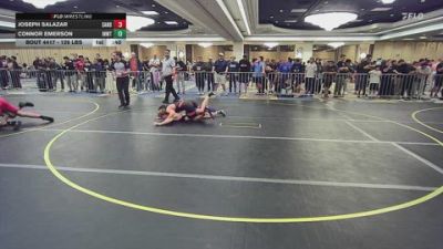 126 lbs Consi Of 64 #1 - Joseph Salazar, Sanderson Wrestling Academy vs Connor Emerson, Inwtc
