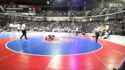 120-6A 1st Place Match - Isaac Jung, West Forsyth vs Teequavious Mills, Mill Creek