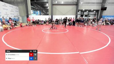 35 kg Consi Of 4 - Giada Crouteau, Ranger Pride Wrestling vs Kenlynn Nau, Michigan Blue