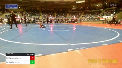 57 lbs Consi Of 8 #2 - Brynley Rubinstein, Purler Wrestling Academy (PWA-NWA) vs Oakley Waitkus, Team Tulsa Wrestling Club