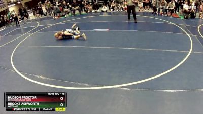 78 lbs Champ. Round 2 - Hudson Proctor, Delta Wrestling Club vs Brooks Ashworth, WESTLAKE