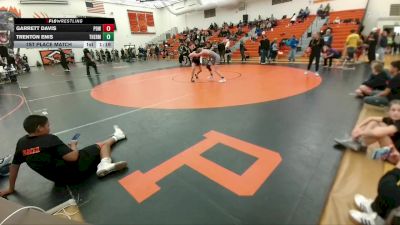 132 lbs 1st Place Match - Trenton Enis, Thermopolis Middle School vs Garrett Davis, Powell Middle School