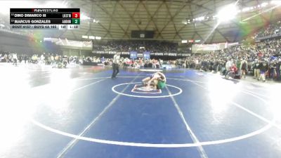 Boys 4A 165 lbs Champ. Round 1 - Marcus Gonzales, Auburn vs Dino Dimarco Iii, Lake Stevens