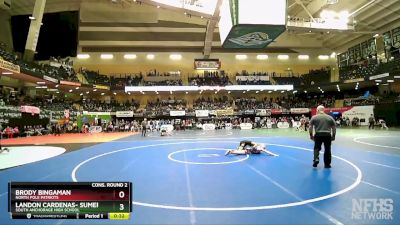 125 lbs Cons. Round 2 - Brody Bingaman, North Pole Patriots vs Landon Cardenas- Sumera, South Anchorage High School