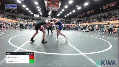 106 lbs 3rd Place - Gage Hollowell, Elgin Wrestling vs Liam Amanis, Deer Creek Wrestling Club