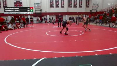 141 lbs 1st Place Match - Darrel Nanpuya, Cal Poly Humboldt vs Horacio Godinez, Evergreen State College