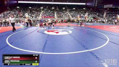 3A-106 lbs Cons. Round 2 - Greg Vrooman, Douglas vs Cortley Briggs, Riverton