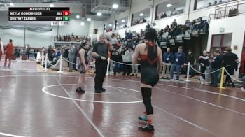 120 lbs Round Of 16 - Skyla Rodenhiser, Holliston vs Destiny Quiles, Keefe Tech