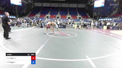 144 lbs Rnd Of 16 - Jake Kos, MN vs Thunder Page, KS