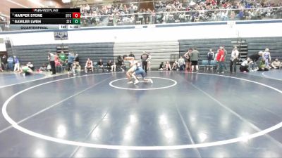 132 lbs Quarterfinal - Harper Stone, Southern Idaho Training Center vs Sawler Lweh, Small Town Grims
