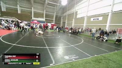 125 lbs Cons. Round 6 - Keira Kohler, Wasatch vs Tashra Pay, Juab