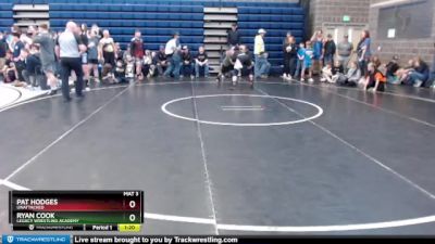 160/170 Round 1 - Ryan Cook, Legacy Wrestling Academy vs Pat Hodges, Unattached