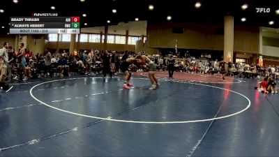 215 lbs Cons. Round 4 - Always Hebert, Rayne Wrestling Club vs Brady Thrash, Ashville