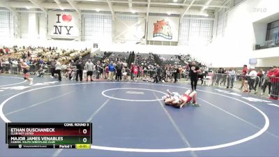 99 lbs Cons. Round 3 - Major James Venables, Carmel Youth Wrestling Club vs Ethan Duschaneck, Club Not Listed
