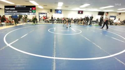 132 lbs Champ. Round 1 - Tripp Saire, Huntington Beach vs Jacob Lopez, Pacifica (Oxnard)