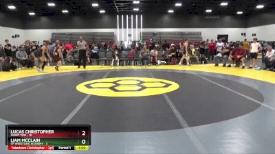 100 lbs Round 2 (8 Team) - Lucas Christopher, Short Time vs Liam McClain, CP Wrestling Academy