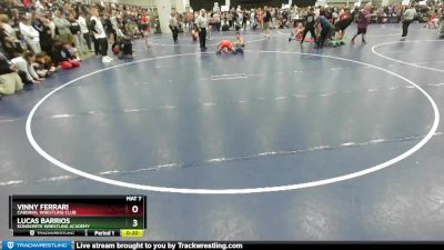 120 lbs Semifinal - Vinny Ferrari, Cardinal Wrestling Club vs Lucas Barrios, Kongkrete Wrestling Academy